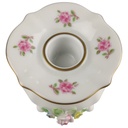 [1818158] Kerzenhalter für Stabkerzen Lindner Porzellan Blumendekor Goldrand gebraucht - sehr gut Bild 3