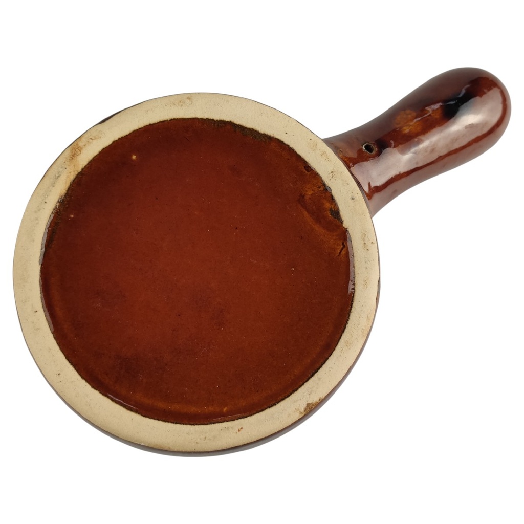 [1818175] Dipschale Fondueschale mit Stiel Braun gebraucht - sehr gut Bild 3