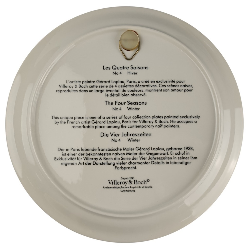 [1818183] Wandteller Villeroy & Boch Die vier Jahreszeiten Winter No. 4 gebraucht - neuwertig Bild 3