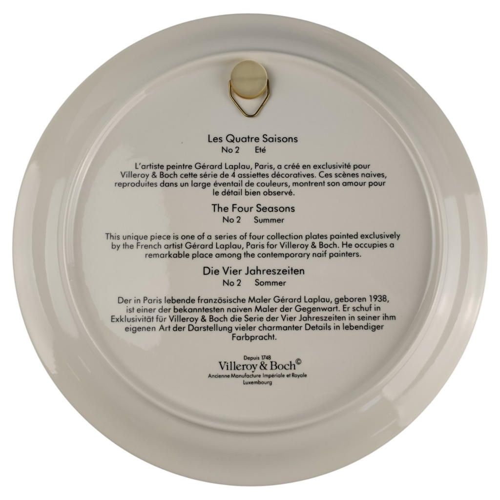 [1818184] Wandteller Villeroy & Boch Die vier Jahreszeiten Sommer No. 2 gebraucht - neuwertig Bild 3