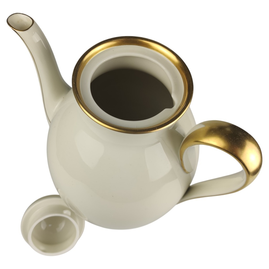 [1818190] Kaffeekanne 1,4 L Fürstenberg Fürstin Goldrand 01650 Beige gebraucht - sehr gut Bild 3