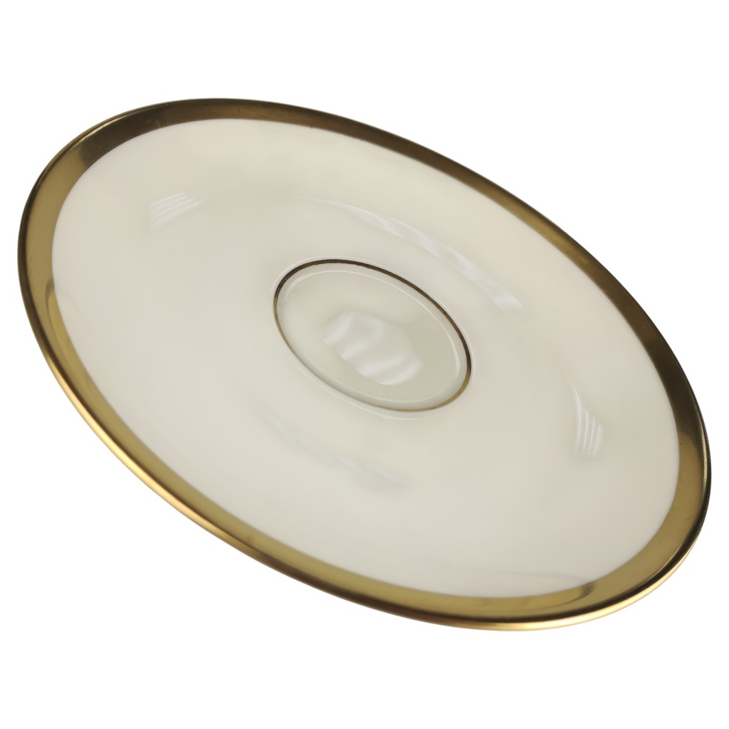 [1818192] Untertasse für Kaffee groß 15 cm Fürstenberg Fürstin Goldrand 01650 Beige gebraucht - sehr gut Bild 2