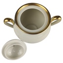 [1818194] Zuckerdose Fürstenberg Fürstin Goldrand 01650 Beige gebraucht - sehr gut Bild 3