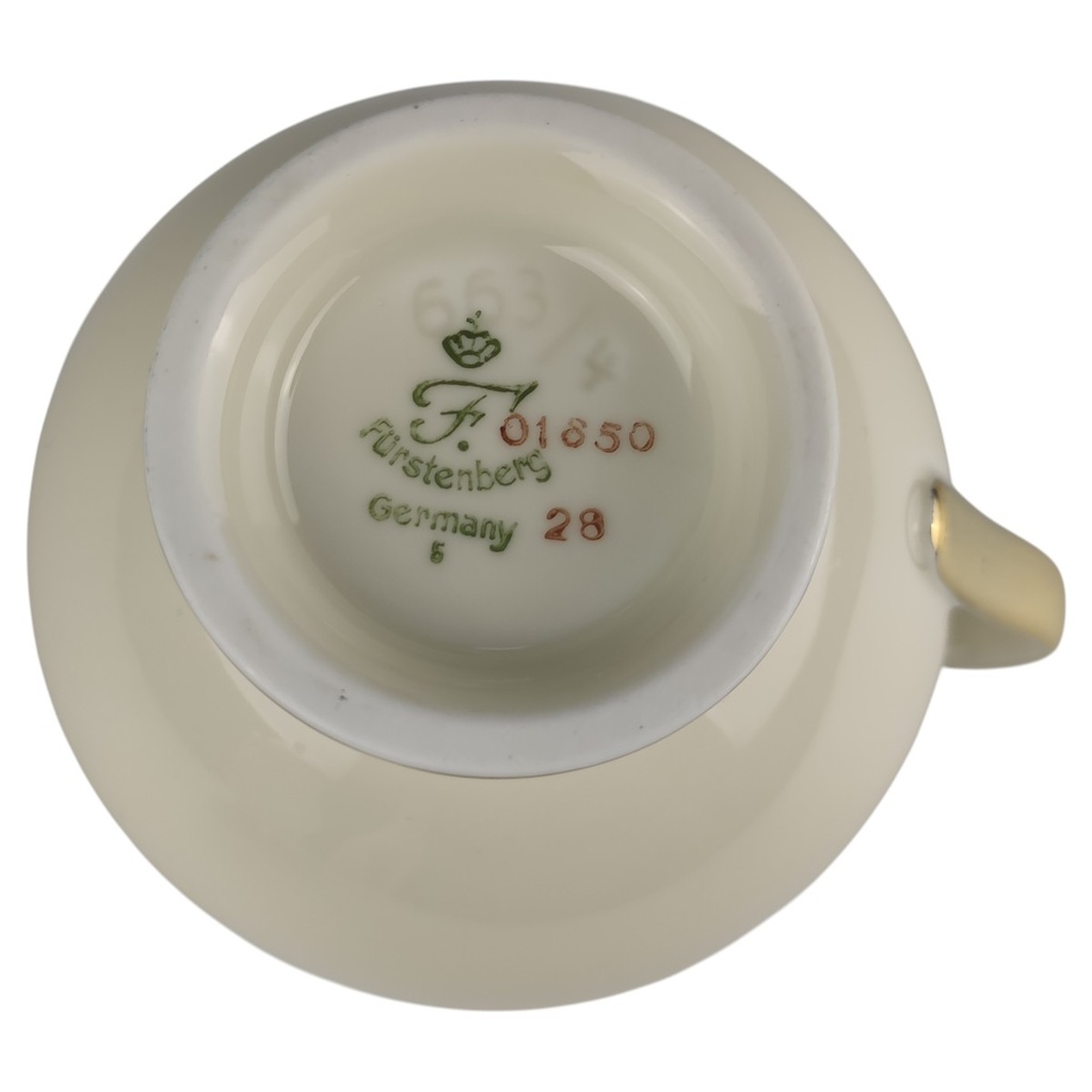 [1818195] Milchkännchen Fürstenberg Fürstin Goldrand 01650 Beige gebraucht - sehr gut Bild 3