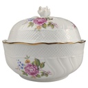 [1818351] Deckeldose Goldrand Hollohaza Hungary Relief Blumendekor gebraucht - sehr gut Bild 2