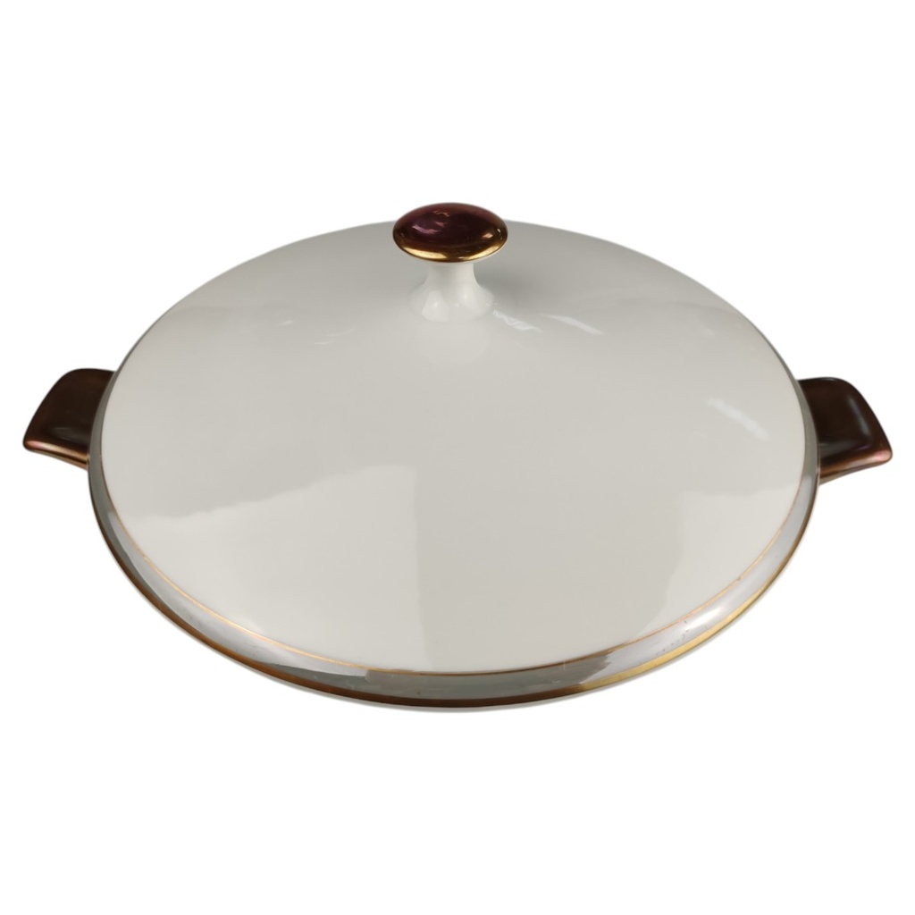 [1819000] Ragoutterrine 1,3 L Edelstein Goldrand Grauband 21499 gebraucht - sehr gut Bild 2