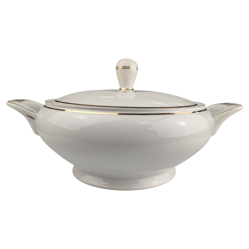 [1819001] Ragoutterrine Goldrand Golddekor 1,6 L Hertel Jacob gebraucht - sehr gut Bild 2