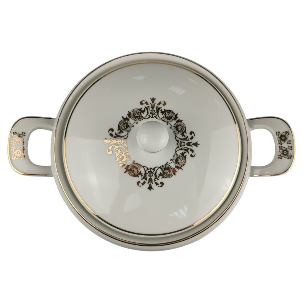 [1819001] Ragoutterrine Goldrand Golddekor 1,6 L Hertel Jacob gebraucht - sehr gut Bild 3