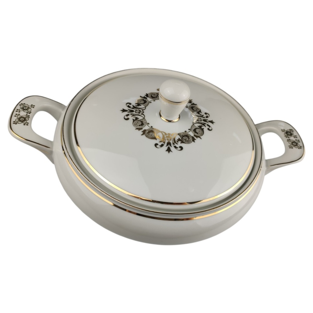 [1819001] Ragoutterrine Goldrand Golddekor 1,6 L Hertel Jacob gebraucht - sehr gut Bild 4