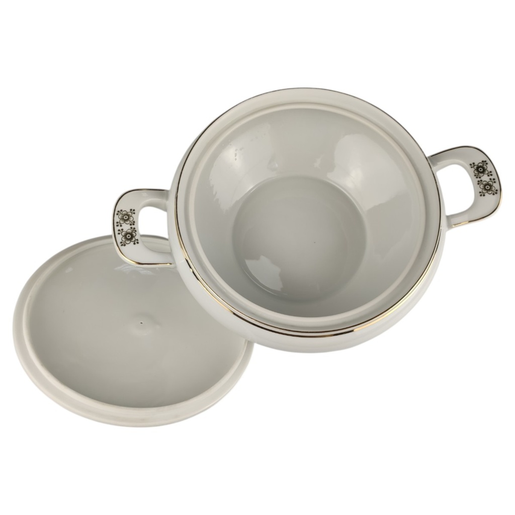 [1819001] Ragoutterrine Goldrand Golddekor 1,6 L Hertel Jacob gebraucht - sehr gut Bild 5