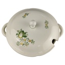 [1819005] Suppenterrine mit Deckel 2,2 L VEB Dresden Blumendekor grün gelb Blumen gebraucht - gut Bild 3