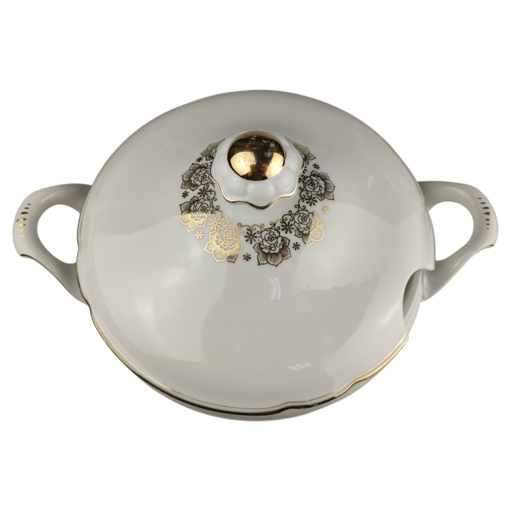 [1819006] Suppenterrine 2,3 L Bavaria Blumen Golddekor gebraucht - gut Bild 3