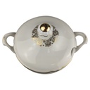 [1819006] Suppenterrine 2,3 L Bavaria Blumen Golddekor gebraucht - gut Bild 3