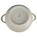 [1819009] Suppenterrine 2,6 L Schaller Elfenbein Relief Golddekor Beige gebraucht - gut Bild 7