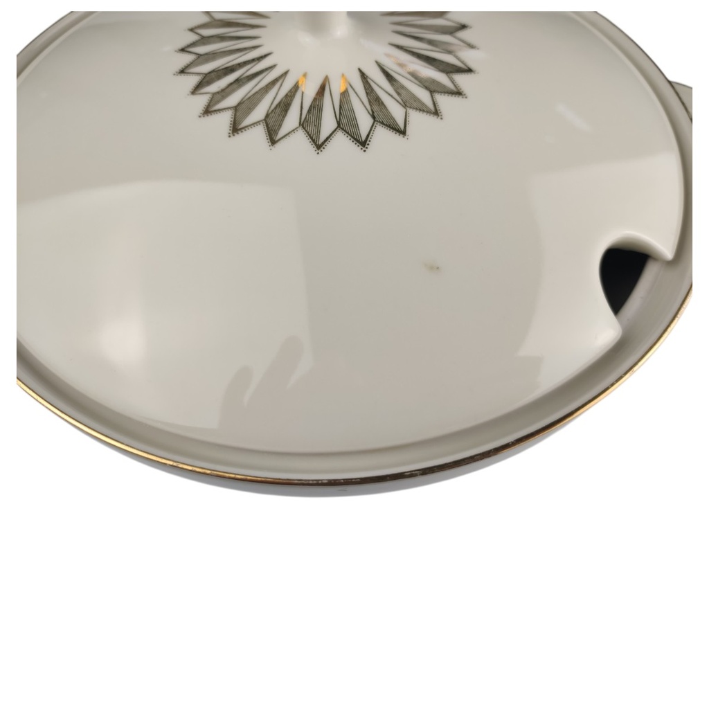 [1819012] Suppenterrine Goldrand 1,9 L Bavaria Golddekor Beige gebraucht - gut Bild 4