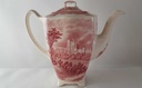 [1819013-3] Kaffeekanne 1,1 L Johnson Bros Old Britain Castles Rot gebraucht - akzeptabel Bild 3