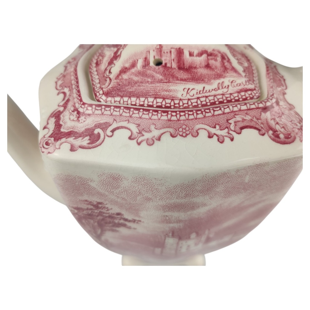 [1819013-3] Kaffeekanne 1,1 L Johnson Bros Old Britain Castles Rot gebraucht - akzeptabel Bild 8