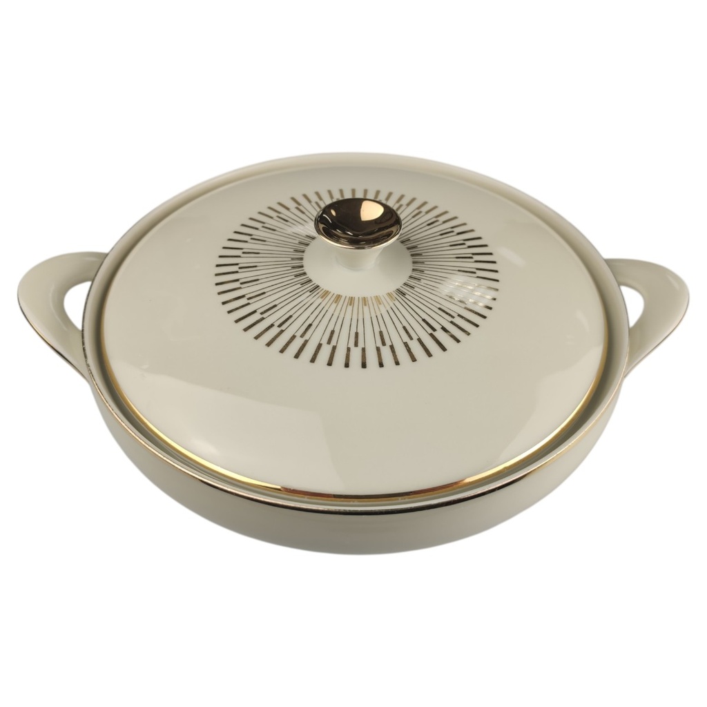 [1819014] Ragoutterrine Goldrand 1,1 L Zeh Scherzer Form 09773 Elfenbein Beige gebraucht - gut sehr Bild 2