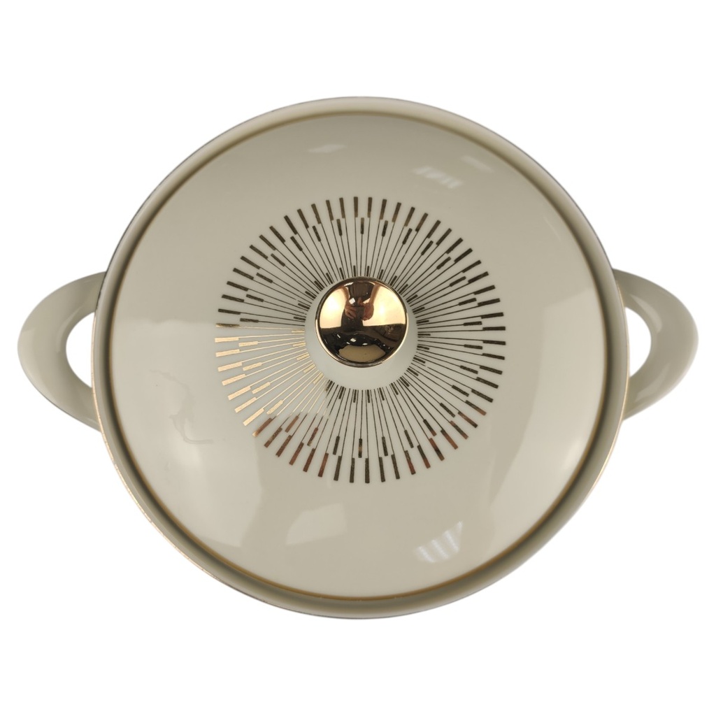 [1819014] Ragoutterrine Goldrand 1,1 L Zeh Scherzer Form 09773 Elfenbein Beige gebraucht - gut sehr Bild 3