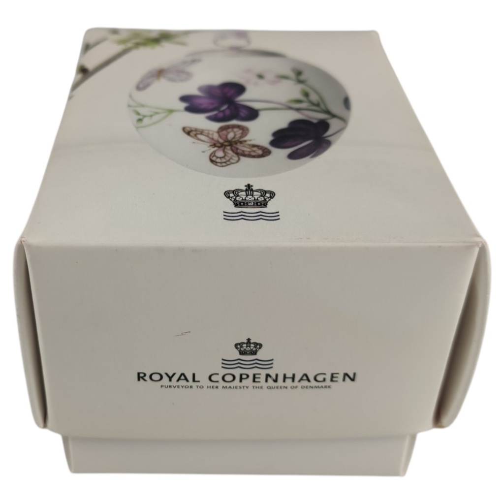[1820712] Osterei Royal Copenhagen Blumendekor Schmetterlinge Blumen Ei gebraucht - sehr gut Bild 3