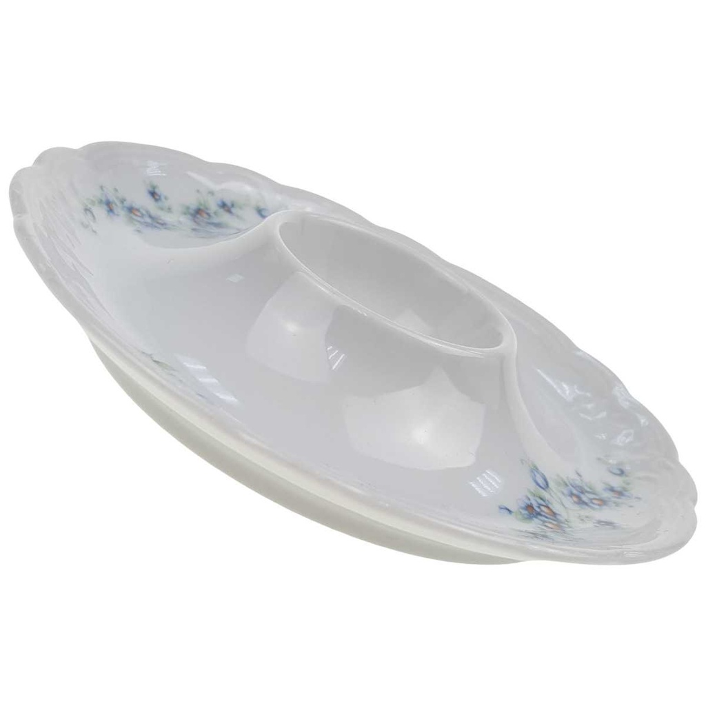 [1820744] Eierbecher mit Schalenablage Seltmann Weiden Julia Blaue Margeritenranke Bild 2