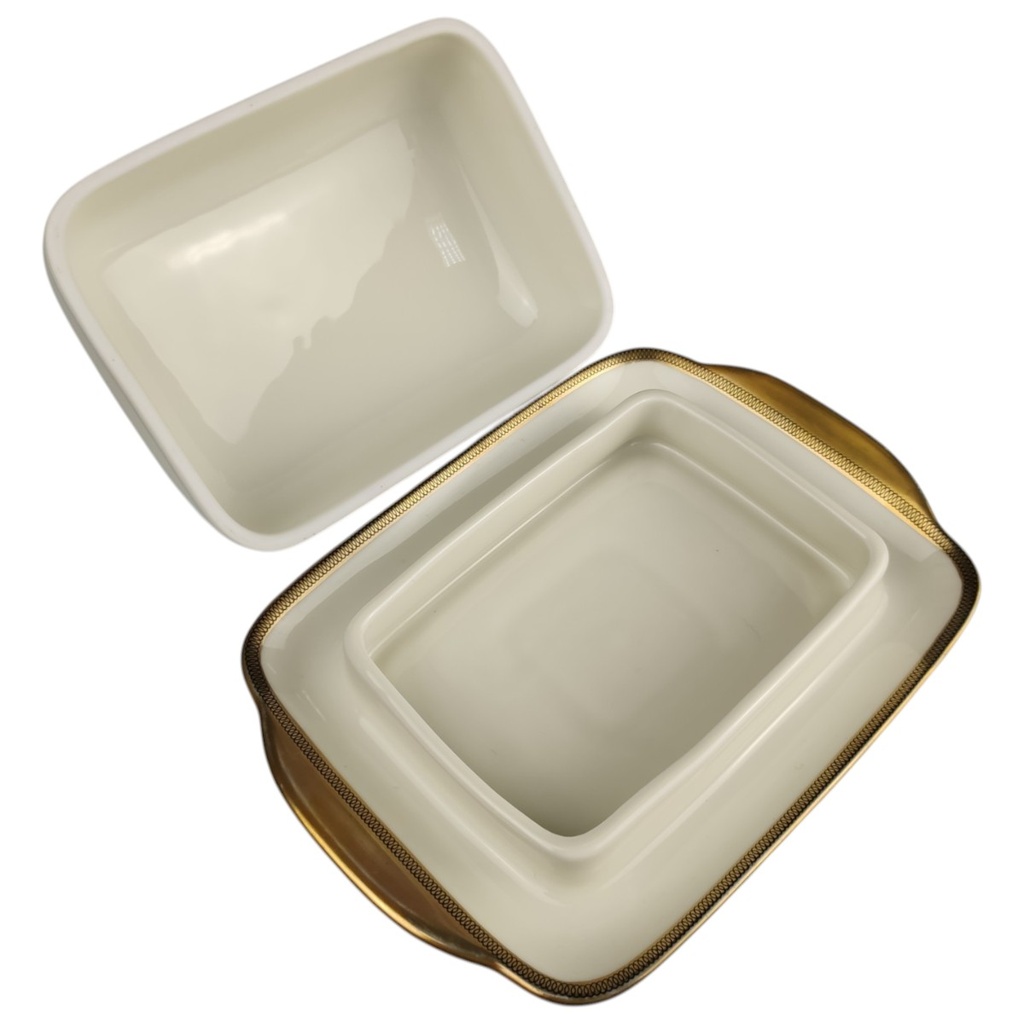 [1820770] Butterdose 250 g Eschenbach Rita Goldrand W3898 Beige gebraucht - sehr gut Bild 4