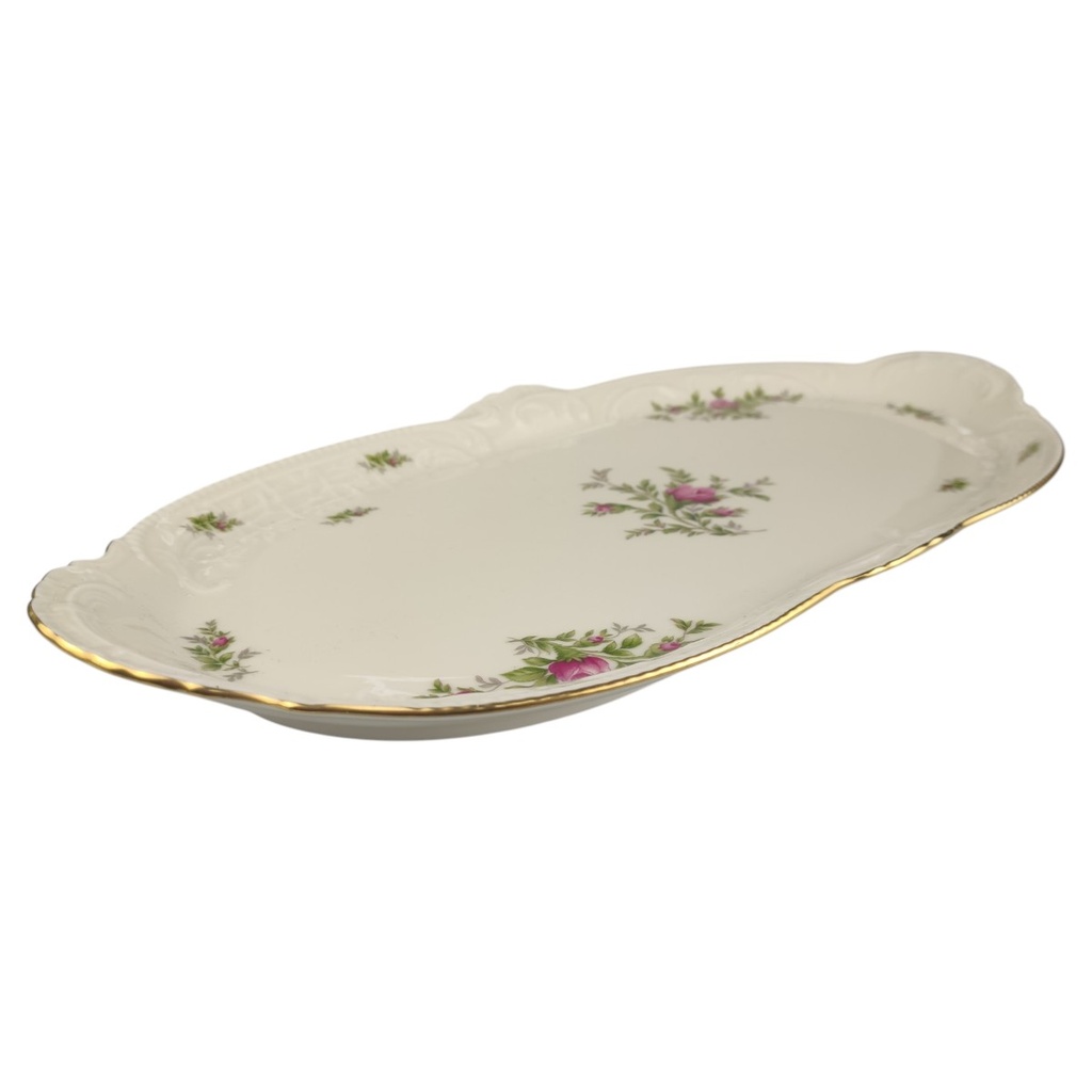 [1820780] Servierplatte 36,3x17,2 cm Rosenthal Sanssouci Moosrose gebraucht - sehr gut Bild 2
