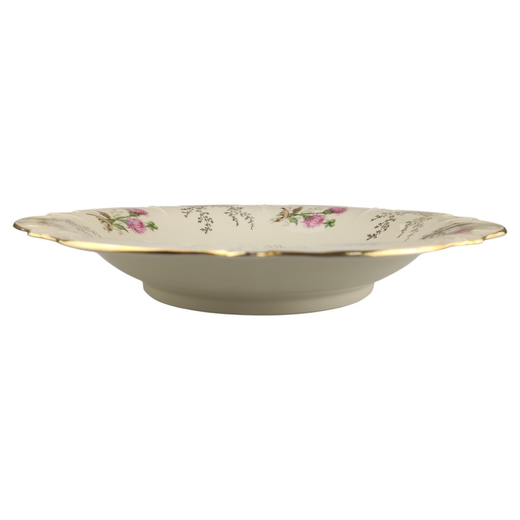 [1820816] Obstschale Goldrand 28,5 cm Schumann Blumendekor gebraucht - sehr gut Bild 3