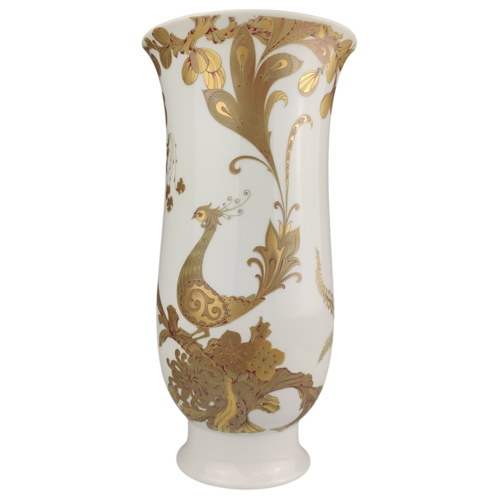 [1820822] Vase 25 cm AK Kaiser Serenade Gold Vogel Blumen gebraucht - sehr gut Bild 2
