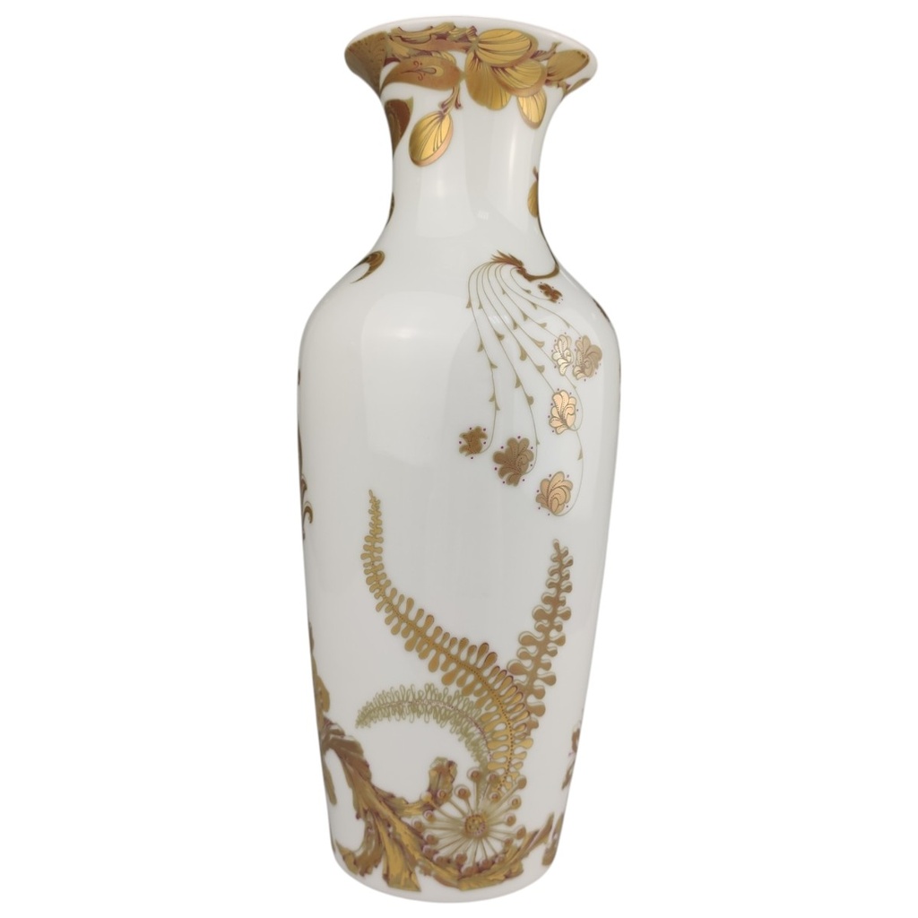 [1820823] Vase 25,7 cm AK Kaiser Serenade Gold Vogel Blumen gebraucht - sehr gut Bild 4