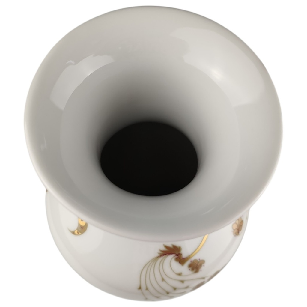 [1820823] Vase 25,7 cm AK Kaiser Serenade Gold Vogel Blumen gebraucht - sehr gut Bild 6
