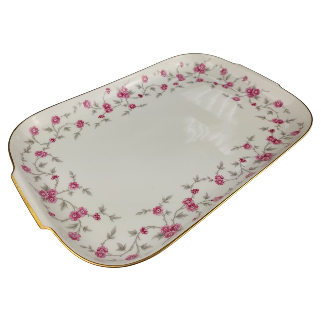 [1820855] Servierplatte mittelgroß Rosenthal Helena Blumen Pink gebraucht - neuwertig Bild 2
