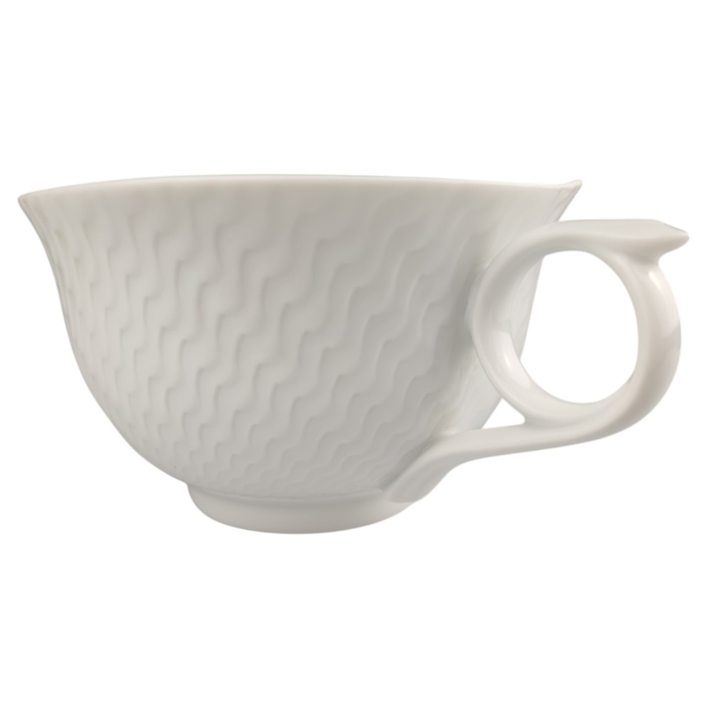 [1820878] Teetasse Meissen Wellenspiel Relief weiß I. Wahl gebraucht - neuwertig Bild 3