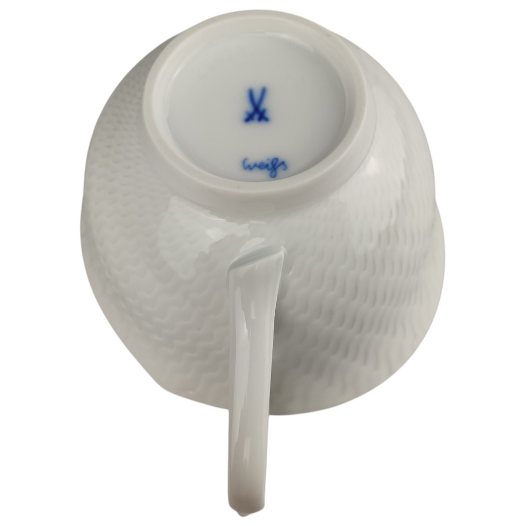 [1820878] Teetasse Meissen Wellenspiel Relief weiß I. Wahl gebraucht - neuwertig Bild 5