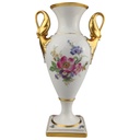 [1820880] Vase Pokalvase 23,6 cm Alka Kunst Meißen Blumen Golddekor gebraucht - sehr gut Bild 2