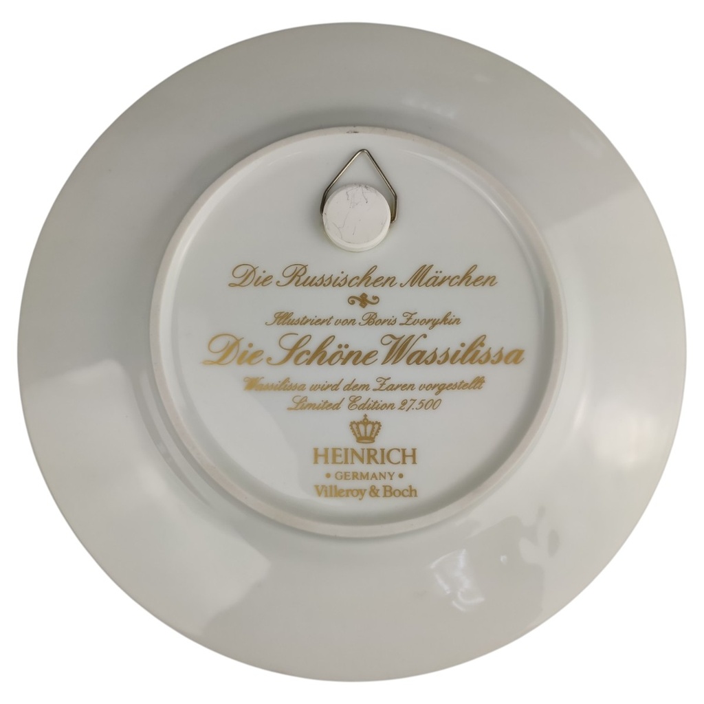 [1820884] Wandteller Villeroy & Boch Heinrich Die Russischen Märchen schöne Wassilissa wird dem Zaren vorgestellt gebraucht - sehr gut Bild 4