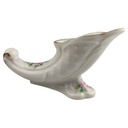 [1820891] Hornvase Lindner Blumendekor Goldrand gebraucht - sehr gut Bild 5