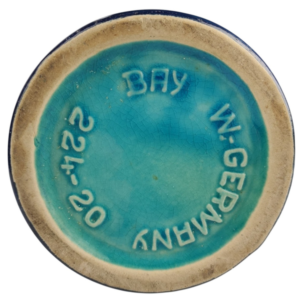 [1822974] Henkelvase 20,5 cm Bay Keramik Blau Grün gebraucht - sehr gut Bild 4