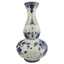 [1823014] Vase Blumenvase 32 cm Koninklijke Goedewaagen Blauw Delfts Blumendekor Blau gebraucht - sehr gut Bild 2