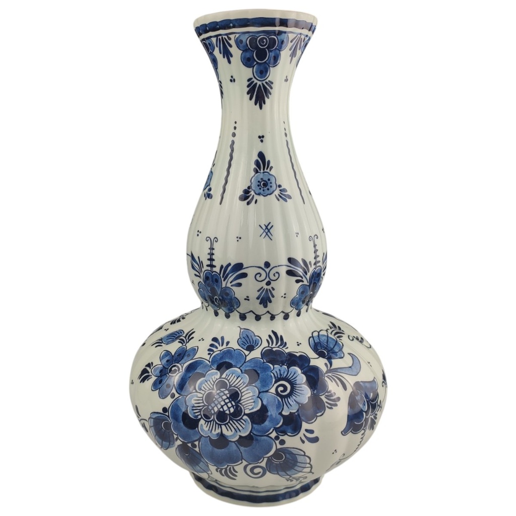 [1823014] Vase Blumenvase 32 cm Koninklijke Goedewaagen Blauw Delfts Blumendekor Blau gebraucht - sehr gut Bild 3