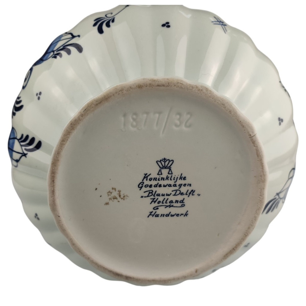 [1823014] Vase Blumenvase 32 cm Koninklijke Goedewaagen Blauw Delfts Blumendekor Blau gebraucht - sehr gut Bild 5