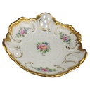 [1823030] Schale Schälchen Durchbruchschale mini 11 cm Lindner Porzellan Blumendekor Goldrand gebraucht - sehr gut Bild 2