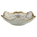 [1823030] Schale Schälchen Durchbruchschale mini 11 cm Lindner Porzellan Blumendekor Goldrand gebraucht - sehr gut Bild 4