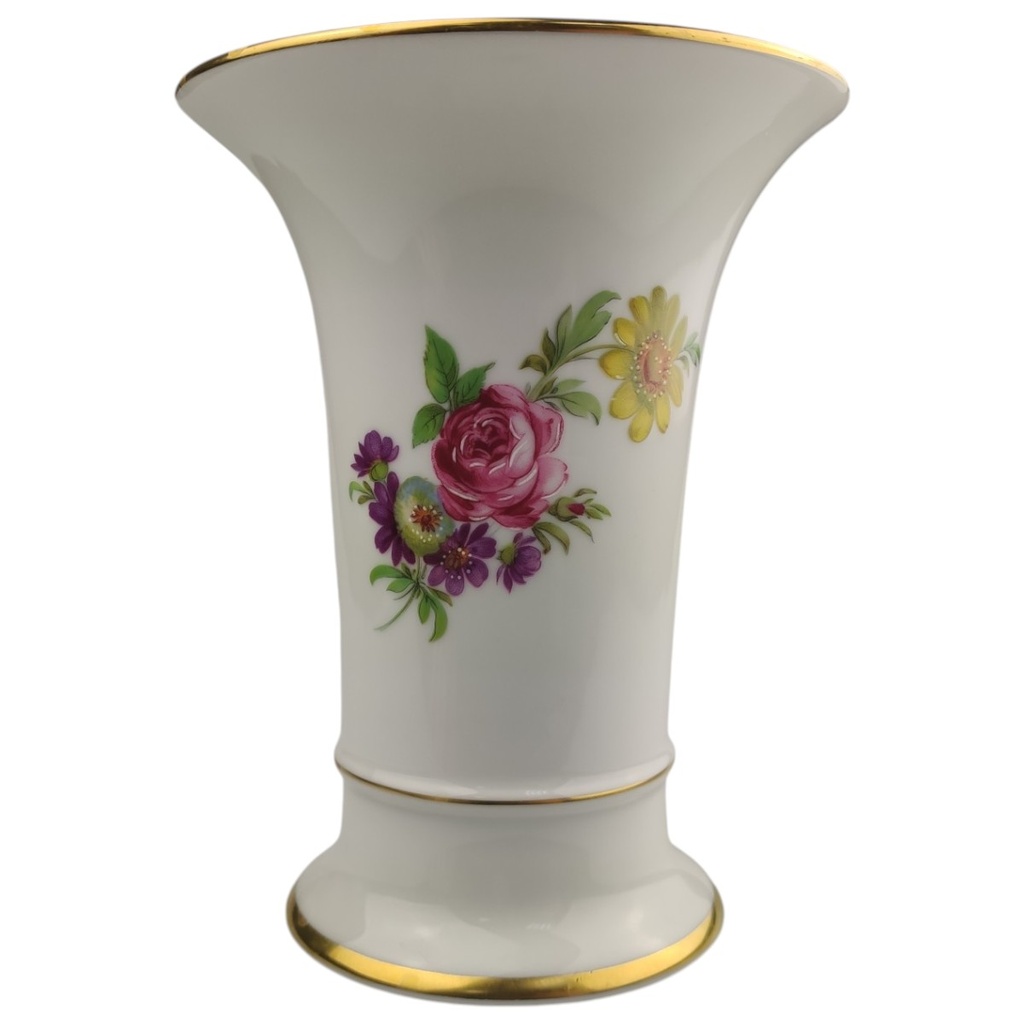 [1823034] Vase Blumenvase 14,8 cm AK Kaiser Residenz Blumendekor Goldrand gebraucht - sehr gut Bild 2