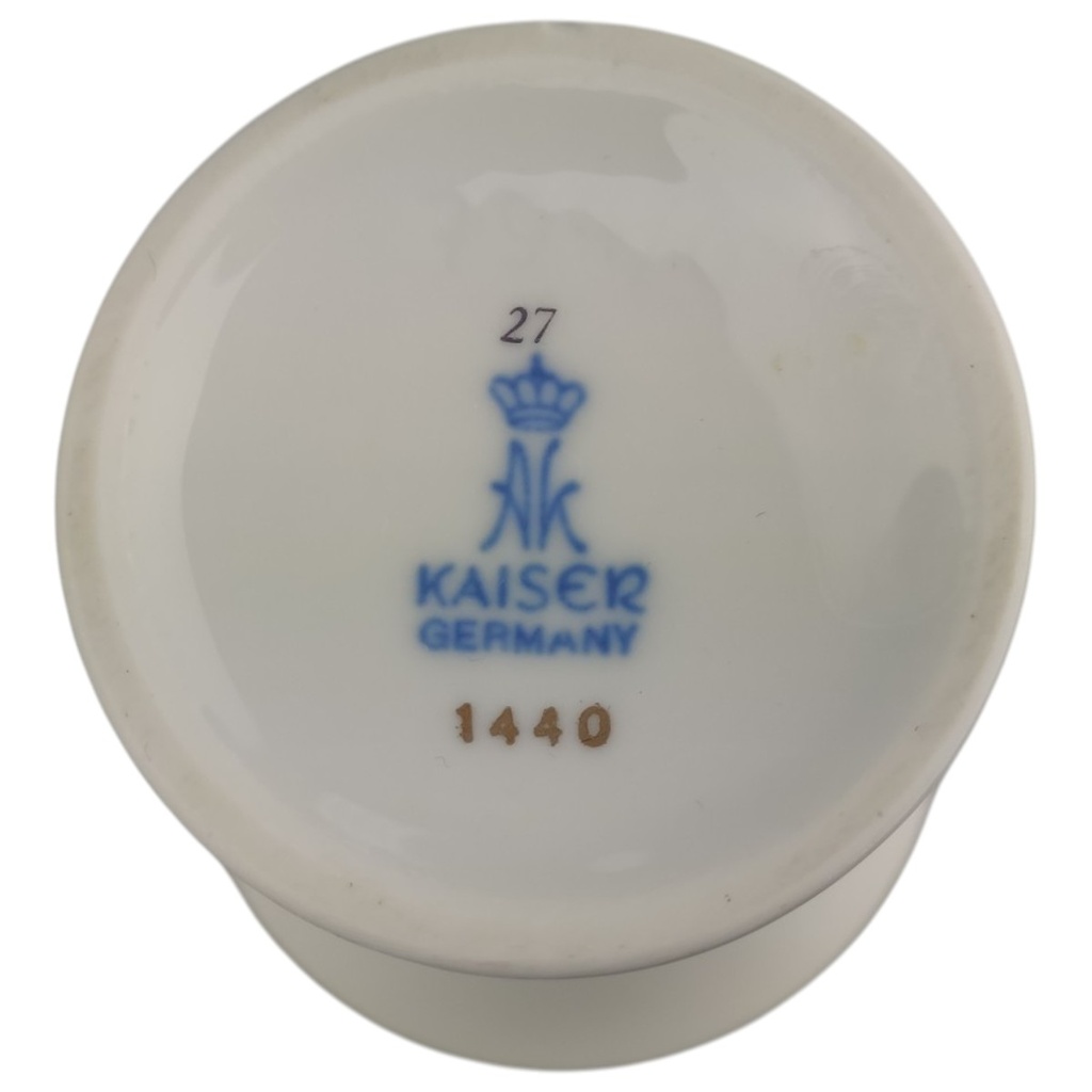 [1823035] Vase Blumenvase klein 9,9 cm AK Kaiser Residenz Blumendekor Goldrand gebraucht - sehr gut Bild 4