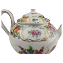[1823045] Teekanne 1,1 L Dresden Zierporzellan Blumendekor Goldrand gebraucht - sehr gut Bild 5