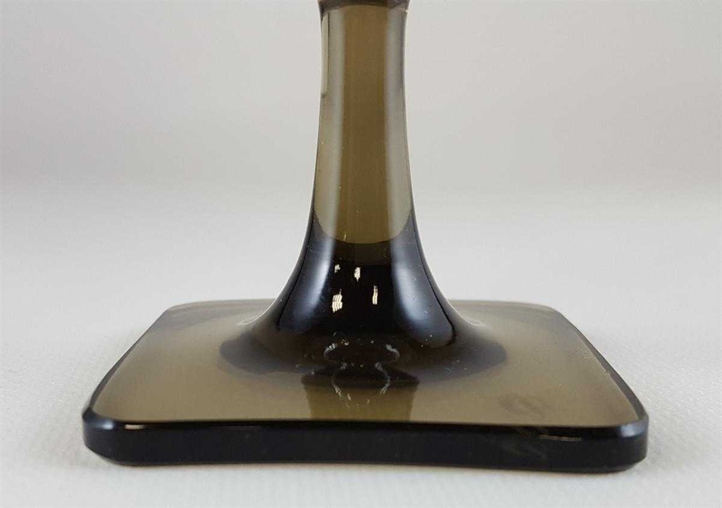 [270724] Weinglas Weinrömer Überfangglas Rosenthal Rauchglas Georg Jensen Berlin Eckiger Fuß gebraucht - sehr gut Bild 4