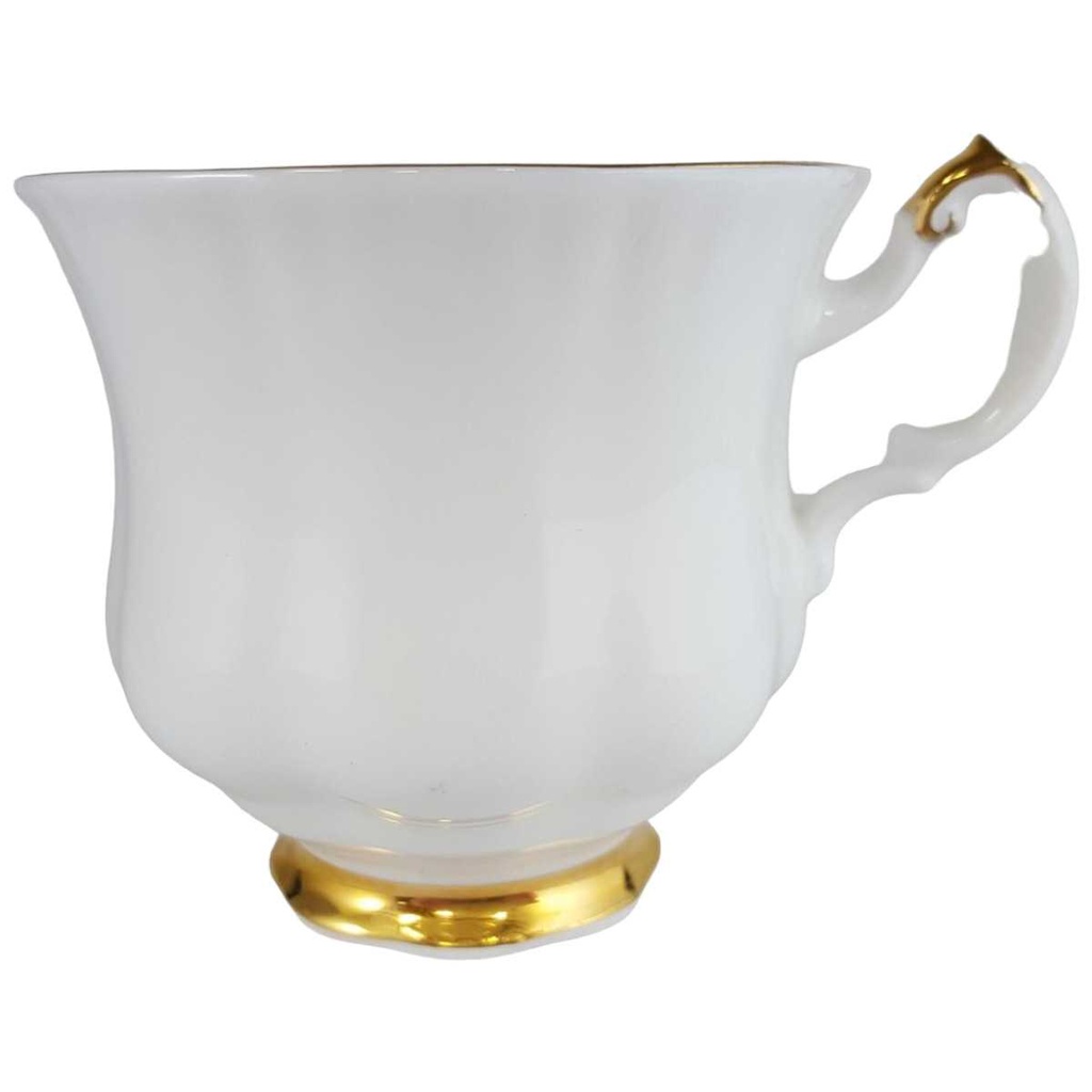 [270733] Kaffeetasse Tasse Goldrand Royal Knight Weiß gebraucht - sehr gut Bild 2