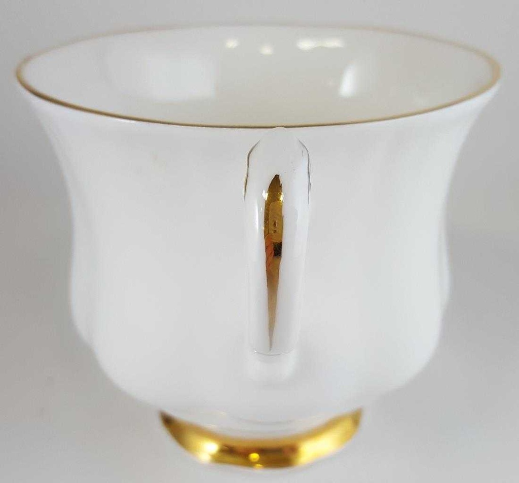 [270733] Kaffeetasse Tasse Goldrand Royal Knight Weiß gebraucht - sehr gut Bild 3