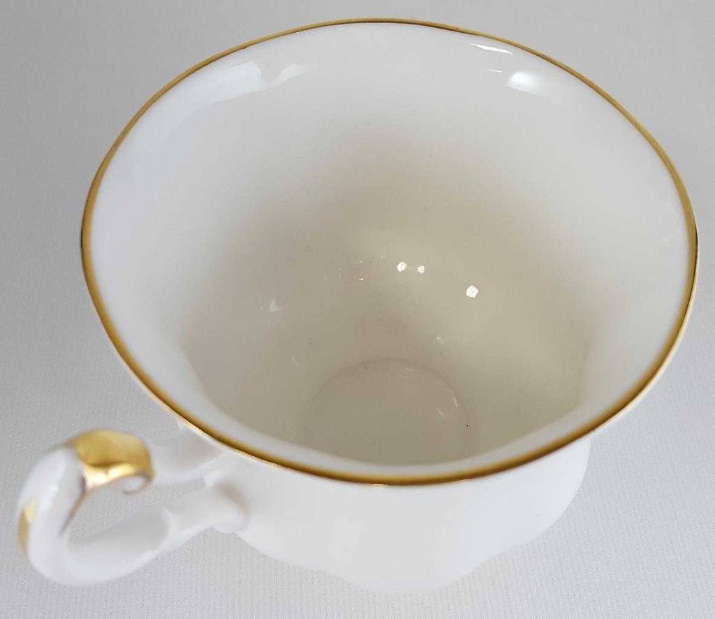 [270733] Kaffeetasse Tasse Goldrand Royal Knight Weiß gebraucht - sehr gut Bild 4